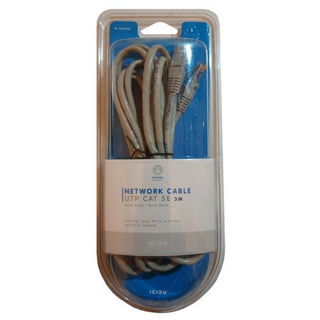 UTP CAT 5E Network Cable (grey) 3m